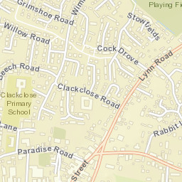 Downham Market Street Map