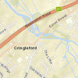 Cringleford Street Map
