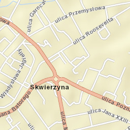 Skwierzyna Street Map