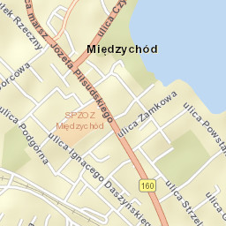 Międzychód Street Map