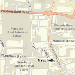 Wednesfield Street Map