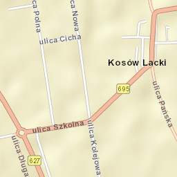 Kosów Lacki Street Map