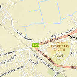 Tywyn Street Map