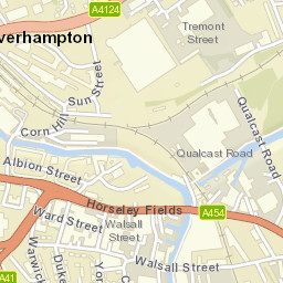 Wolverhampton Street Map