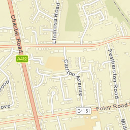 Streetly Street Map