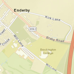 Enderby Street Map