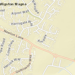 Wigston Magna Street Map