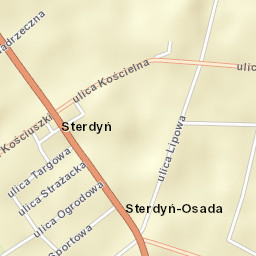 Sterdyń Street Map
