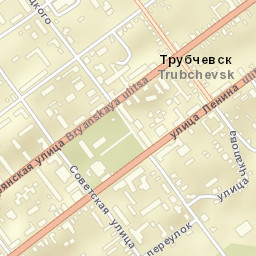 Trubchevsk Street Map