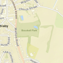 Blaby Street Map