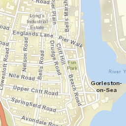 Gorleston-on-Sea Street Map