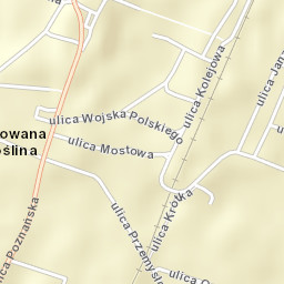 Murowana Goślina Street Map