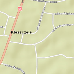 Kleszczele Street Map