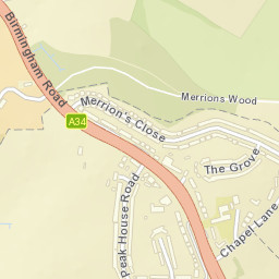 Yew Tree, adj Skip Lane, Walsall, West Midlands Street Map
