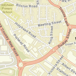 Wednesbury Street Map