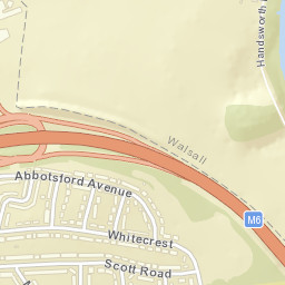 M6, Birmingham, West Midlands B43, UK Street Map