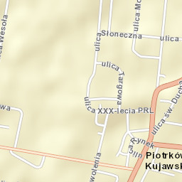 Piotrków Kujawski Street Map