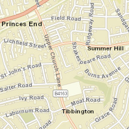 23 Cobden Close, Tipton, West Midlands Street Map