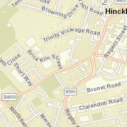 Hinckley Street Map