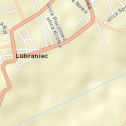 Lubraniec Street Map
