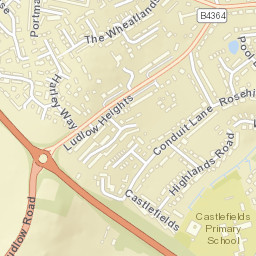 55 Ludlow Road, Bridgnorth, Shropshire Street Map