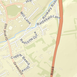 Wombourn Street Map