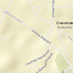 Sokolovo Street Map
