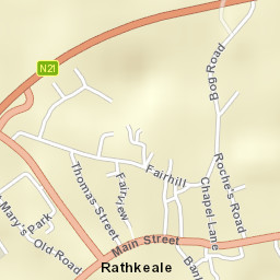 Rathkeale Street Map