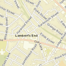 39 Gads Lane, West Bromwich, West Midlands Street Map