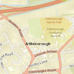 Attleborough Street Map