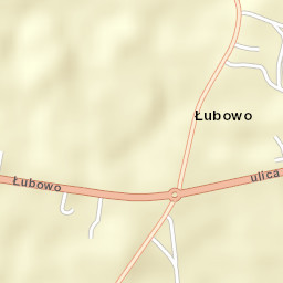 Łubowo Street Map