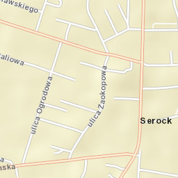 Serock Street Map