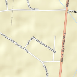 Orchowo Street Map