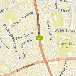 Kingswinford Street Map