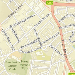 Smethwick Street Map