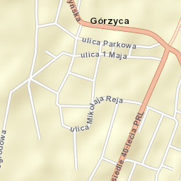 Górzyca Street Map