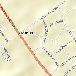 Złotniki Street Map