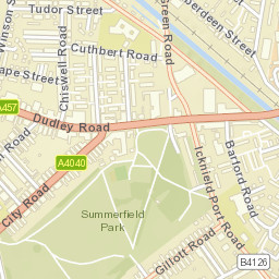 59-61 City Road, Birmingham, West Midlands Street Map