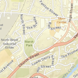 Brierley Hill Street Map