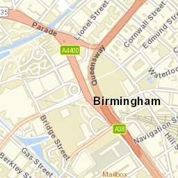 Birmingham Street Map