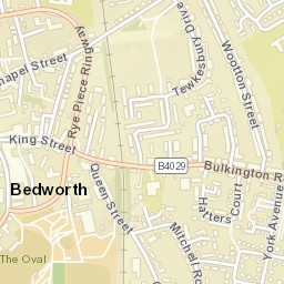 Bedworth Street Map