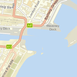 Lowestoft Street Map