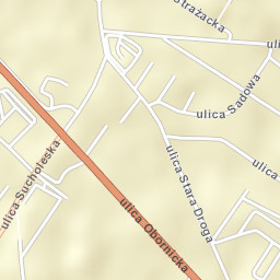 Suchy Las Street Map