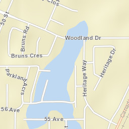 Woodland Dr, Lacombe, AB T4L 1N8 Street Map