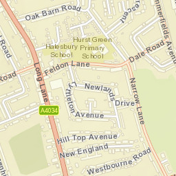 7 Narrow Lane, Halesowen, West Midlands Street Map