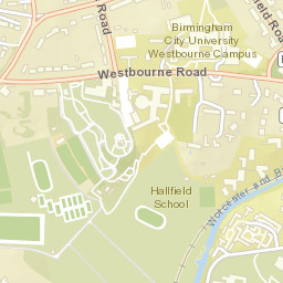 Edgbaston, adj Chamberlain Hall, University of Birmingham, Th Street Map