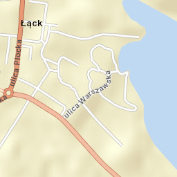 Łąck Street Map