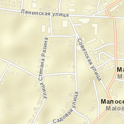 Malaya Serdoba Street Map