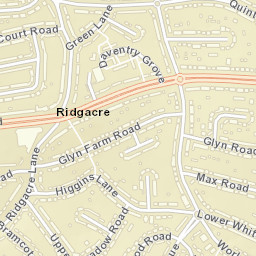 246 Ridgacre Road, Quinton, Birmingham, West Midlands B32 Street Map