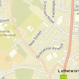 Lutterworth Street Map
